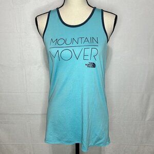 THE NORTH FACE Mountain Mover Girls Tank Top Shirt Sz. XL (18) Aqua Blue